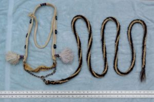 Figure 4 Headstall, rope rein and centimeter scale. © 2015, Robert Cook, photo: Fridtjof Hanson