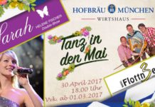 Sarah, may I dance merrily with you into May? – Let the Bavarian beer flow as we enjoy “Flottn 3er” at Hofbräu Berlin