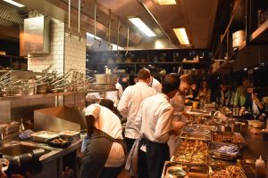 At your service in the show kitchen of the restaurant Layla by Meir Adoni in Berlin during the restaurant opening on 1 November 2018. © AEDT / WENN.com