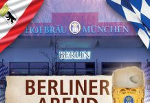 Hofbräu München – Wirtshaus Berlin to celebrate 30 year reunification – Berliner Abend