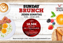 Not for ordinary seamen: every Sunday princely gluttony and lavish feasts for real gourmands enjoying brunch at Pirates Berlin