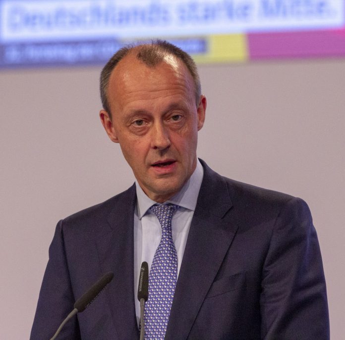 Friedrich Merz at the CDU federal party conference in Leipzig on 22.11.2019. Source: Wikimedia, Photo: Olaf Kosinsky, own work, CC BY-SA 3.0