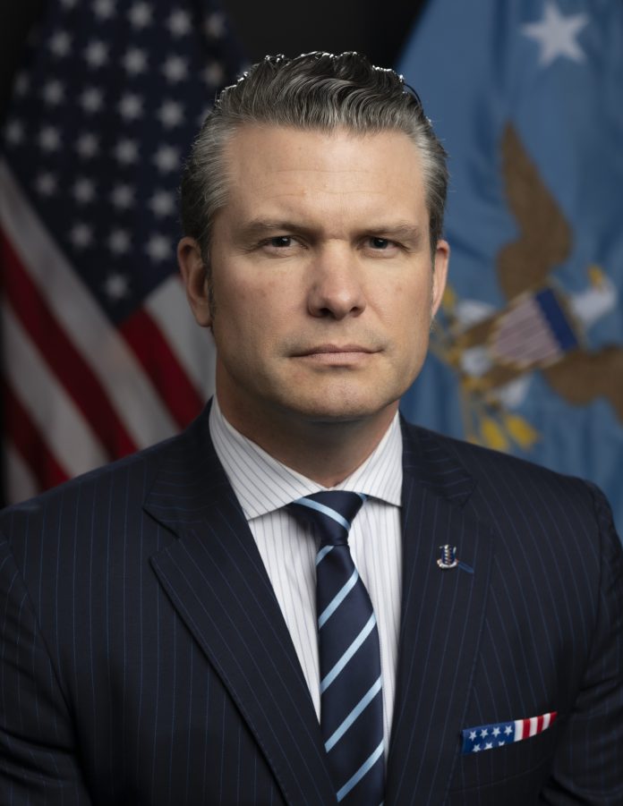 29th Secretary of Defense Peter Hegseth Official Portrait